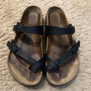 Birkenstock Mayari Birko-Flor Slip On Sandals Black EU 38/US L7, M5